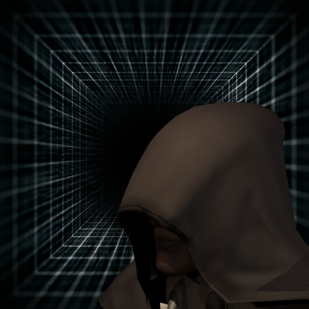 Mysterious hooded man