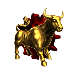 Bull at a gate
