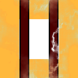 Yellow box with two red stripes industries