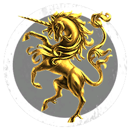 Golden Fighting Unicorns