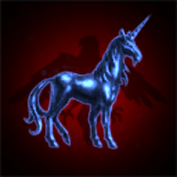 Dark blue unicorn