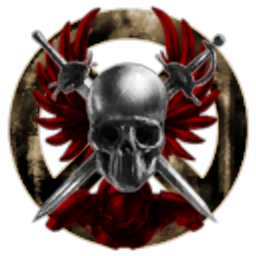 Flying white skulls