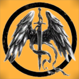 Gold Angels Flying Winged Sword Inc