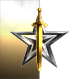 Golden sword over star