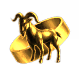 Golden sheep horn