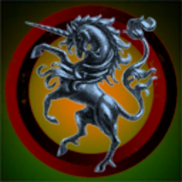 Sick Looking Unicorn Fighting a Red Disc